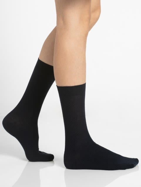 Navy Des1 Men Calf Length Socks