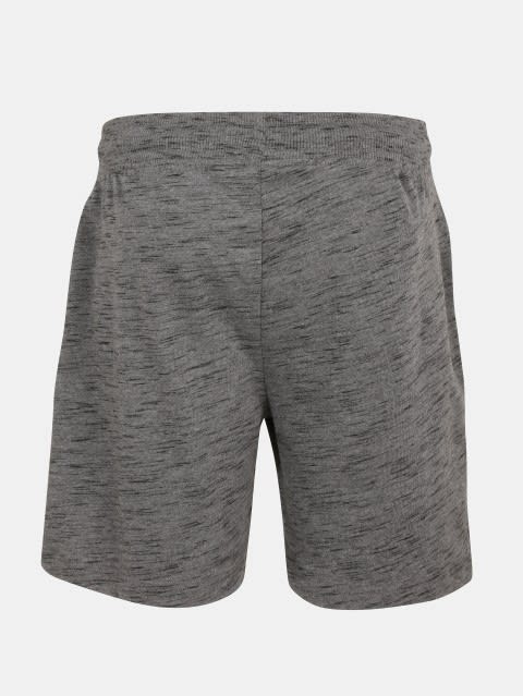 Boy's Super Combed Cotton Rich Graphic Printed Shorts with Side Pockets - Deep Grey Slub