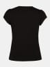 V Neck Half Sleeve T-Shirt for Girls - Black