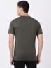 Men's Super Combed Cotton Rich Solid Round Neck Half Sleeve T-Shirt - Deep Olive