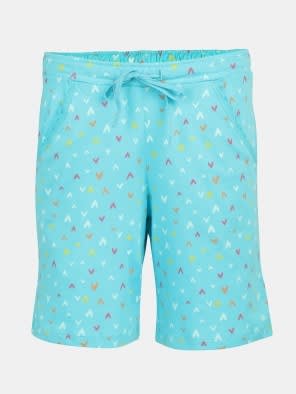Blue Curacao Printed Shorts