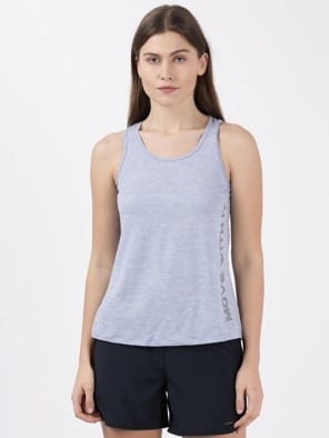 Microfiber Fabric Tank Top With Breathable Mesh