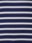 Imperial Blue Yarn Dyed Stripe 3/4 Sleeve T-Shirt