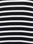 Black Yarn Dyed Stripe 3/4 Sleeve T-Shirt