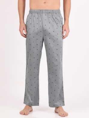 Super Combed Cotton Satin Weave Fabric Regular Fit Printed Pyjama