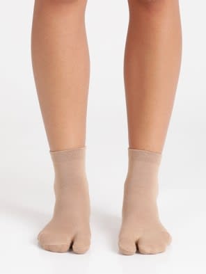 Skin Ankle Length Toe Socks Pack of 2