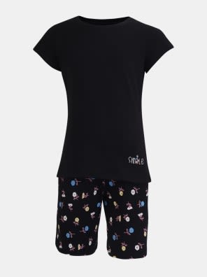Black Shorts & T-Shirt Set
