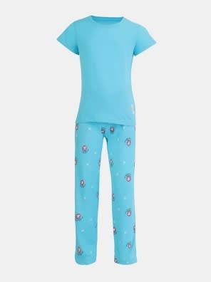 Blue Curacao Pyjama & T-Shirt Set