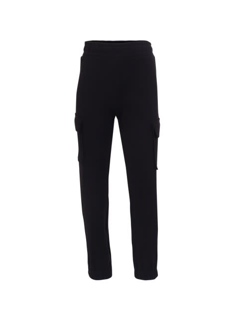 Cargo Pants for Girls with Concealed Waistband - Black