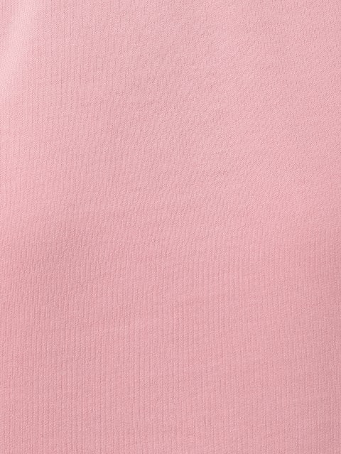 Women's Super Combed Cotton Rich French Terry Fabric Solid Sweatshirt with Raglan Sleeve Styling - Blush