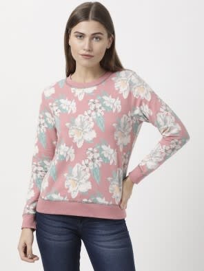 Super combed cotton elastane stretch french terry printed Sweatshirt