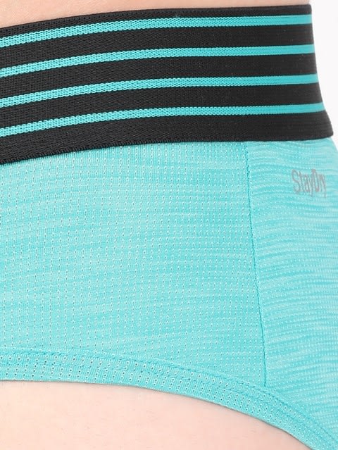 Microfiber Mesh Elastane Stretch Sports Brief with Stay Dry Technology