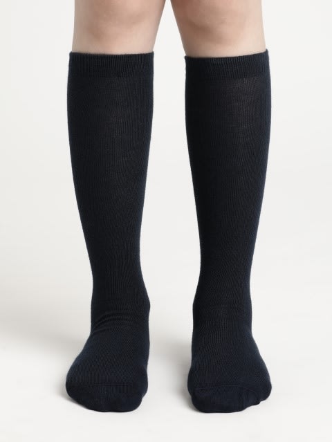Knee Length Socks for Kids - Black
