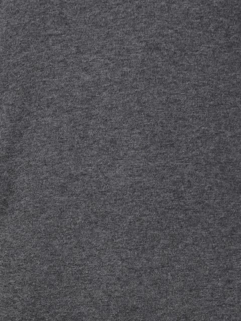 Men's Super Combed Cotton Rich Plated Sweatshirt with Zipper Pockets - Charcoal Melange