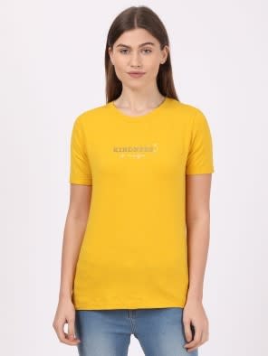 Golden Rod Melange Graphic T-Shirt