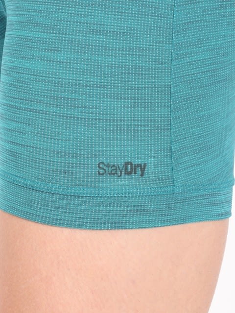 Men's Microfibre Mesh Elastane Stretch Sports Boxer Brief with Stay Dry Technology - Ocean Depth