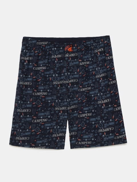 Boy's Super Combed Cotton Printed Boxer Shorts with Side Pockets - Assorted