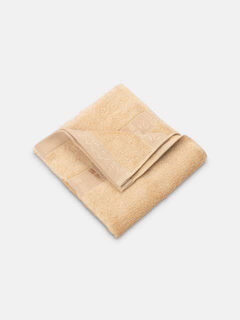 Bamboo Cotton Blend Terry Ultrasoft Hand Towel with Natural Stay Fresh Properties - Beige(Pack of 2)