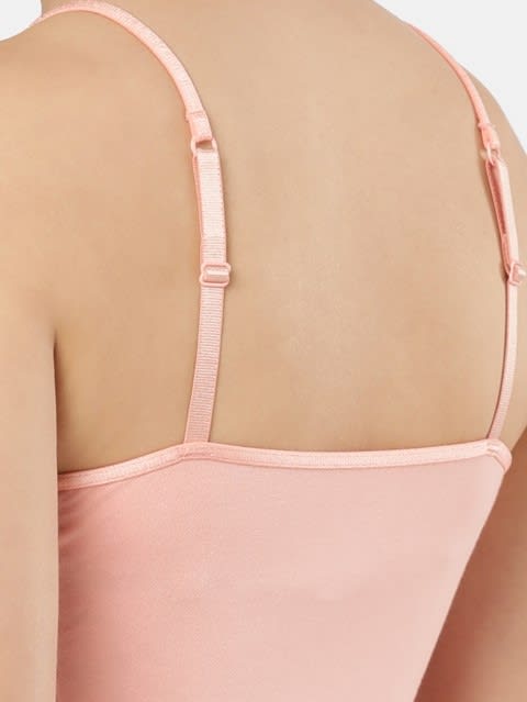 Women's Micro Modal Elastane Stretch Camisole with Adjustable Straps and StayFresh Treatment - Candlelight Peach