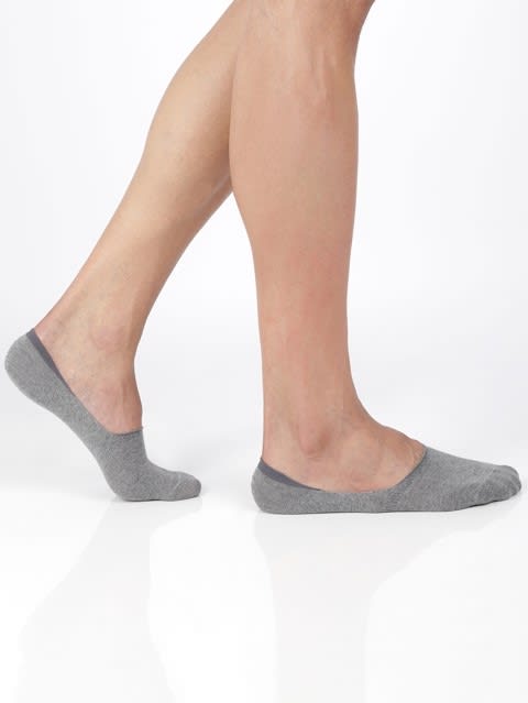No Show Socks for Men (Pack of 2) - Mid Grey Melange