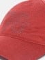 Microfiber Blend Solid Cap with Adjustable Back Closure - Red Melange