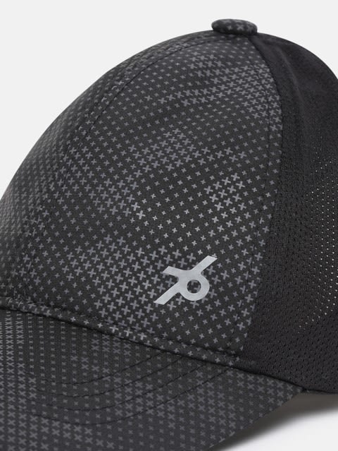 Mens StayDry Polyester Cap with Reflective Branding - Black
