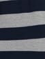 Men's Super Combed Cotton Rich Striped Polo T-Shirt - Grey Melange & Navy