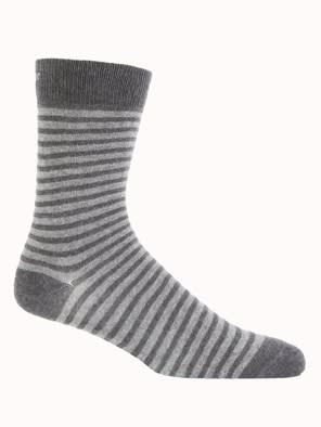 Charcoal Melange Crew Socks For Men