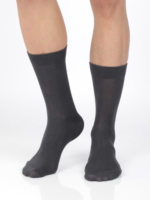 Coal Grey Men Calf Length Socks