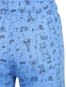 Boy's Super Combed Cotton French Terry Printed Shorts with Pockets and Turn Up Hem Styling - Palace Blue