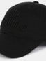 Super Combed Cotton Rich Solid Cap with Adjustable Back Closure - Black