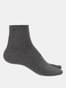 Women's Compact Cotton Stretch Toe Socks with Stay Fresh Treatment - Charcoal Melange