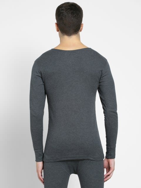 Thermal Long Sleeve T-Shirt for Men - Charcoal Melange