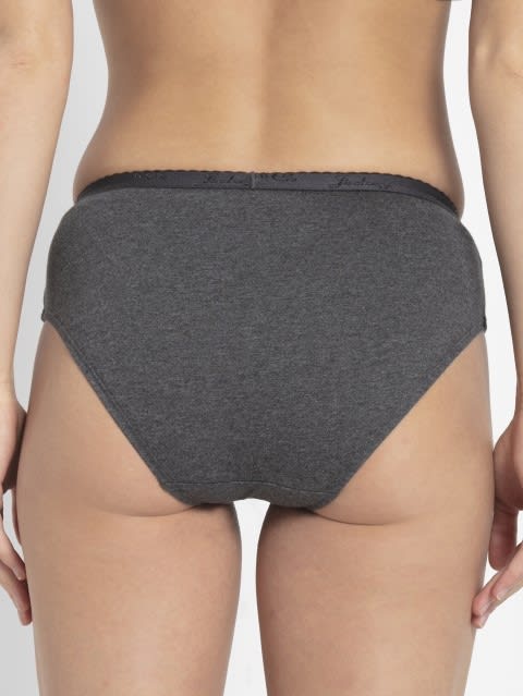 High-waist Hipsters Panties with Outer Elastic (Pack of 2) - Dark Assorted