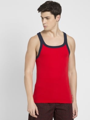 Red Bias & Navy Fashion Vest
