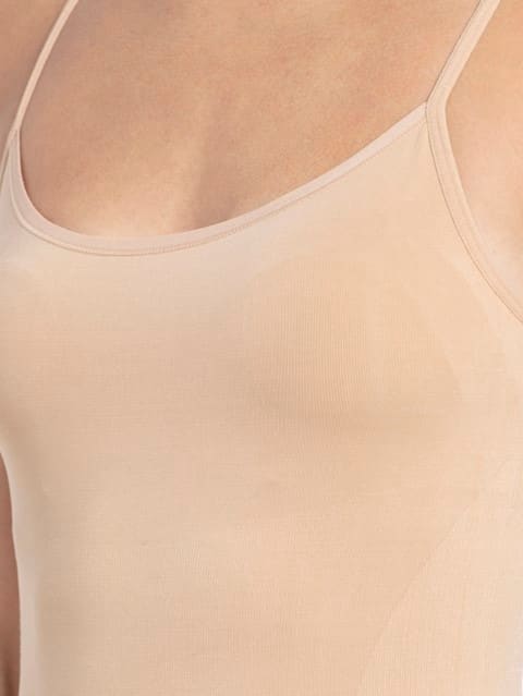 Seamless Shaping Camisole with Adjustable Straps - Iced Frappe