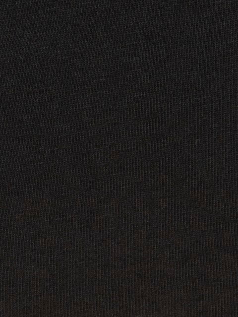 Men's Super Combed Cotton Rich Solid V Neck Half Sleeve T-Shirt - Black
