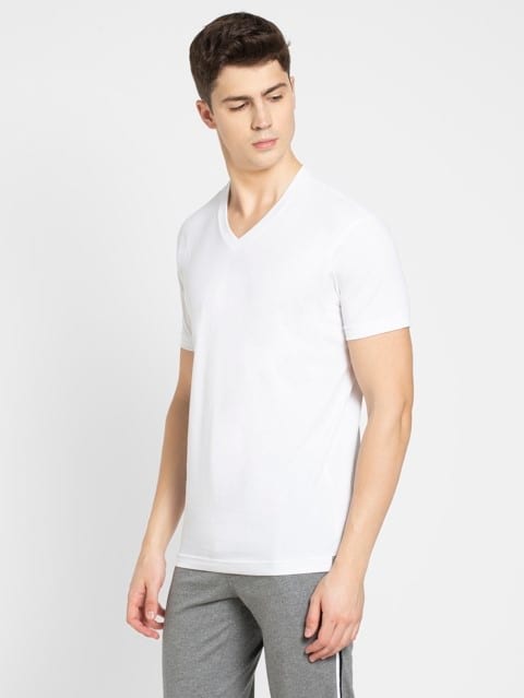 White V-Neck T-shirt