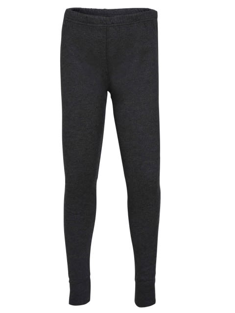 Unisex Kid's Super Combed Cotton Rich Thermal Long John with Stay Warm and Stay Fresh Treatment - Charcoal Melange