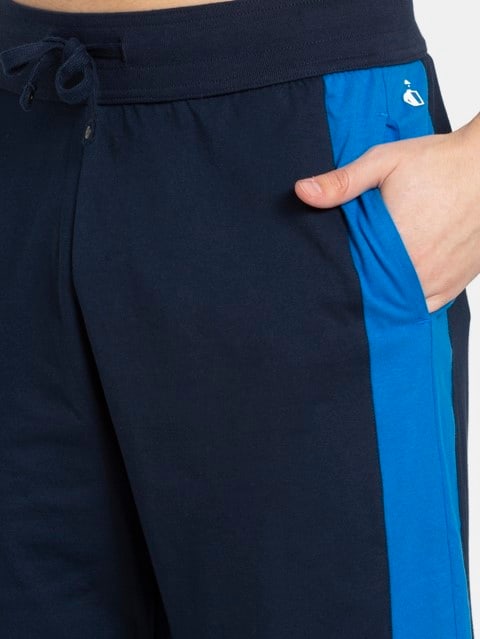 Navy & Neon Blue Active Shorts