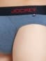 Men's Super Combed Cotton Elastane Stretch Solid Brief with Ultrasoft Waistband - Light Denim Melange