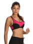 Women's Wirefree Padded Super Combed Cotton Elastane Stretch Full Coverage Racer Back Active Bra with Stay Fresh and Moisture Move Treatment - Mod Pink & Black