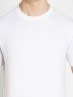 Men's Super Combed Cotton Rich Solid Round Neck Half Sleeve T-Shirt - White