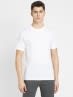 Men's Super Combed Cotton Rich Solid Round Neck Half Sleeve T-Shirt - White