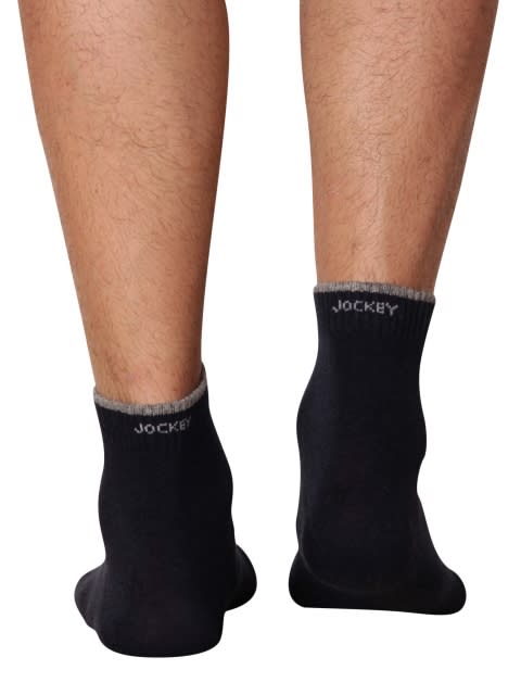 Navy Melange Men Ankle Socks