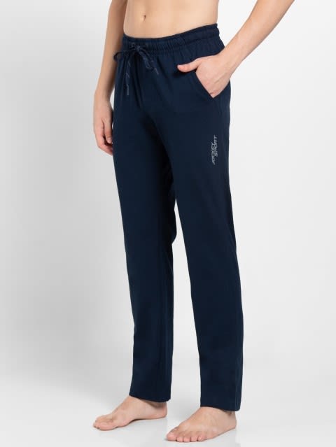Slim Fit  Track Pant for Men with Drawstring Closure - Navy