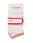 White & Apricot Blush Women Low ankle socks Pack of 2