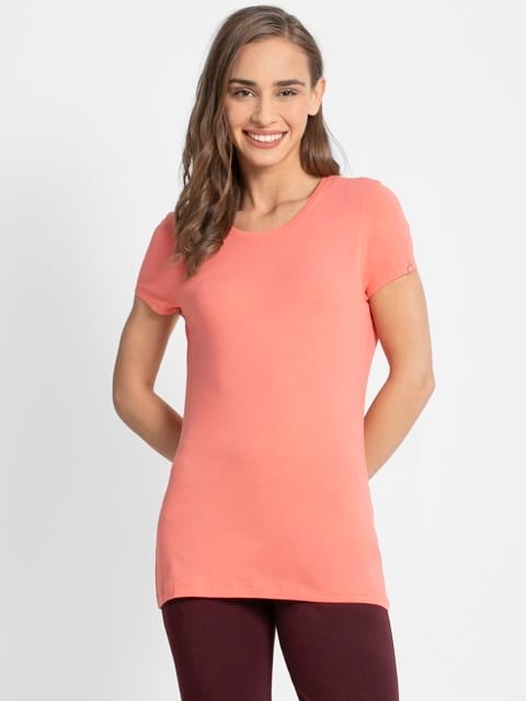 Blush Pink Round Neck T-Shirt