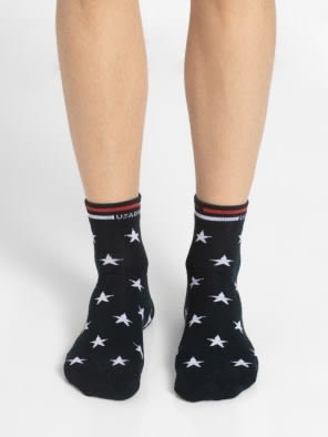 Navy Men Ankle Socks