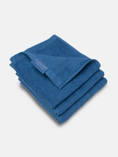 Mid Blue Face Towel Pack of 3